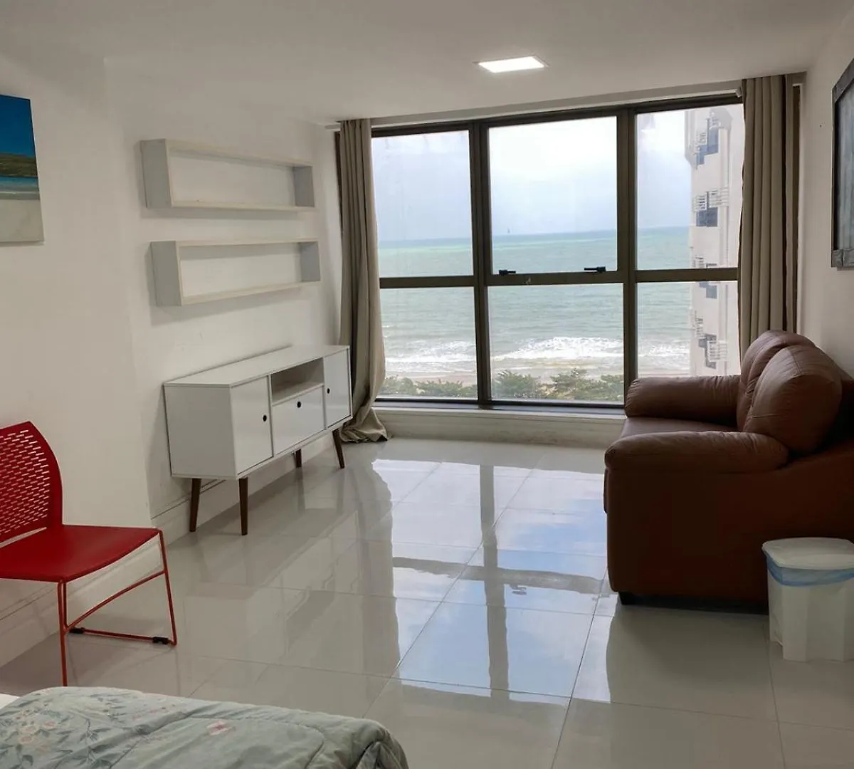 Flat Beira Mar Em Boa Viagem - Belissima Vista Para O Mar 累西腓 0*,